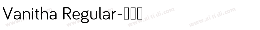 Vanitha Regular字体转换